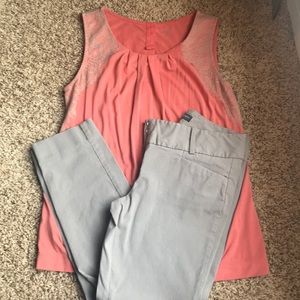 Ideal stretch khaki capris size 4